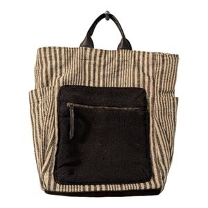 Universal Thread Striped Black and Tan Backpack